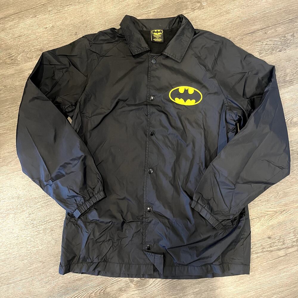 Batman Jacket DC Comics Lightweight Button Up Size M